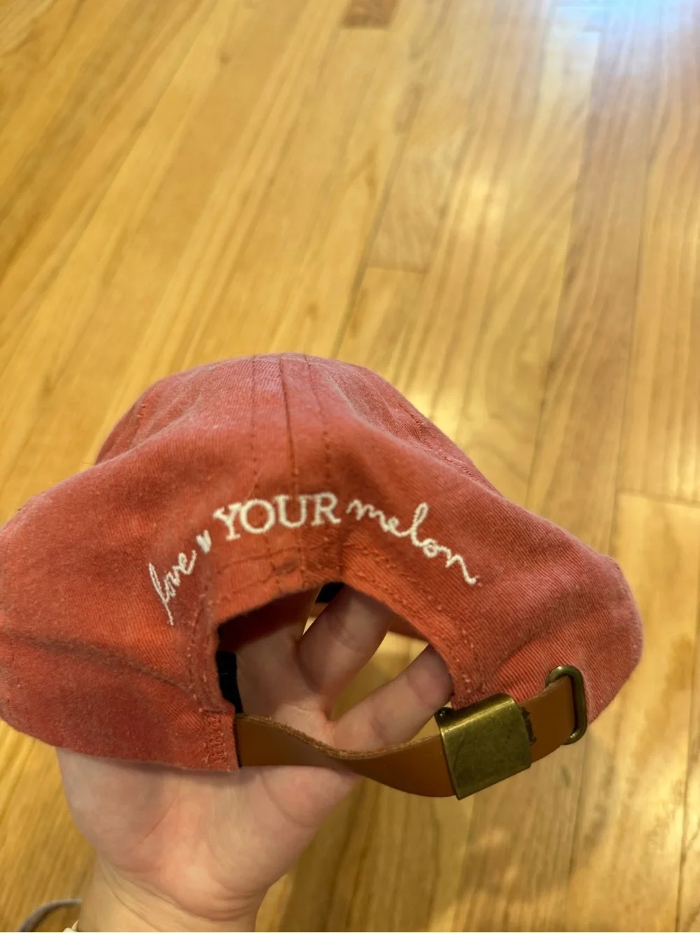 Love Your Melon LYM Embroidered Baseball Cap - red with White Logo